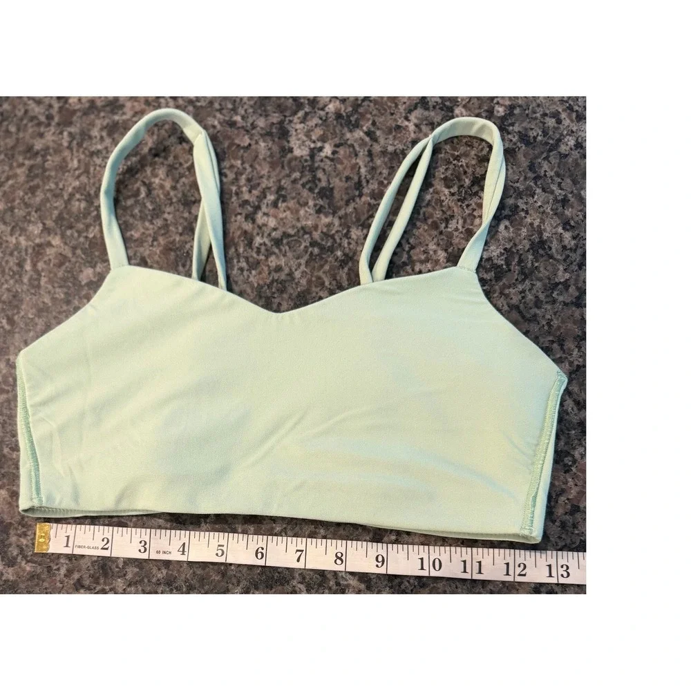 All in Motion Womens Light Green Double Strap Sports Bra Size M Activewear